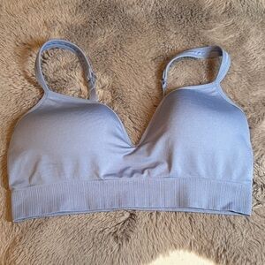 Athleta Soft Blue Seamless Bralette
